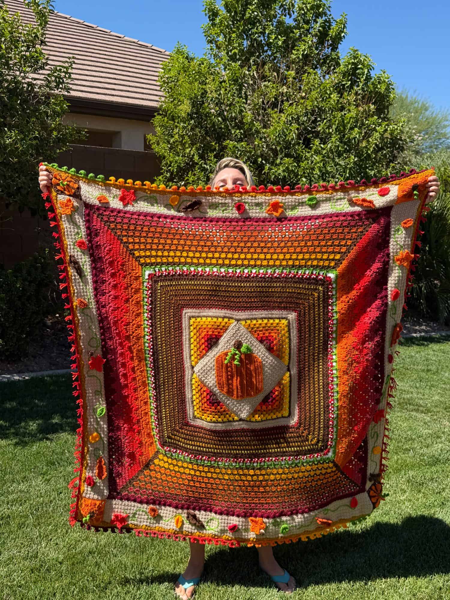 i followed my pumpkin spice blanket pattern exactly 1