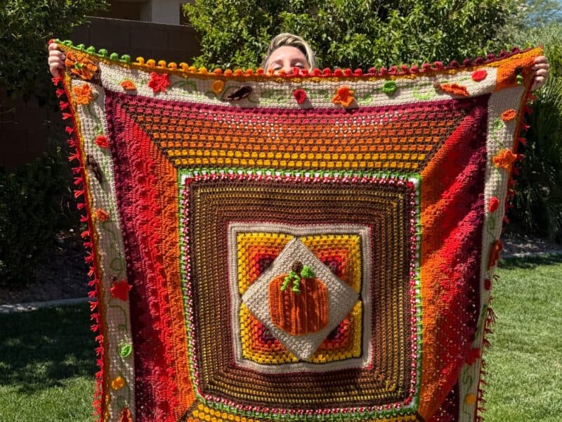 My $75 Pumpkin Spice Blanket Took Almost 200 Hours