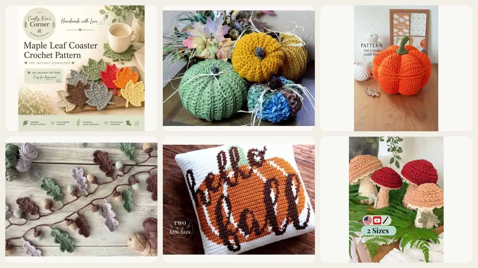 Readability Design Patterns 20 Fall Crochet Patterns for Cozy Home Decor - Crochet Patterns, How to ...