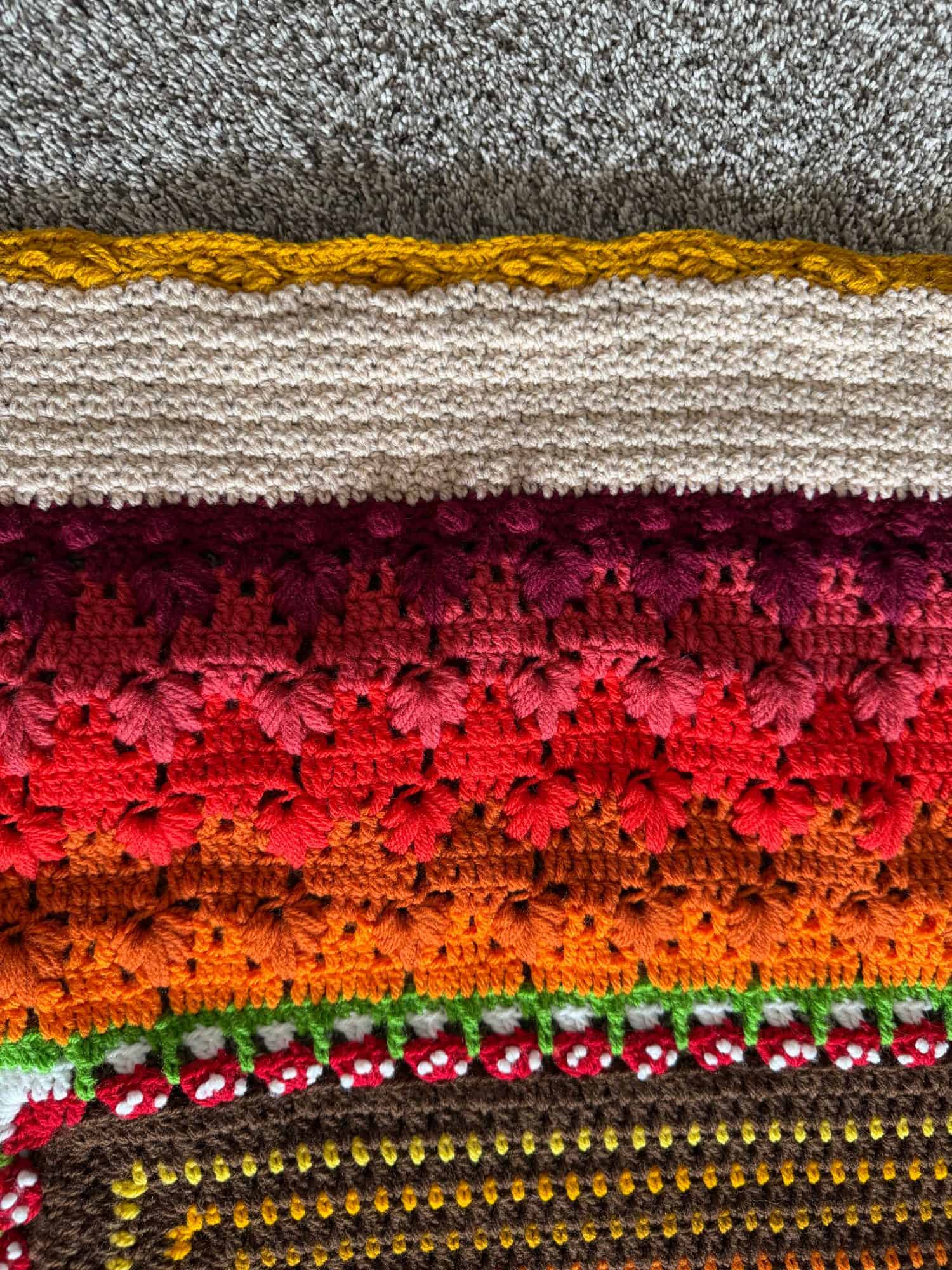 So Close to Finishing My Pumpkin Spice Throw Blanket 2 so close to finishing my pumpkin spice throw blanket 2